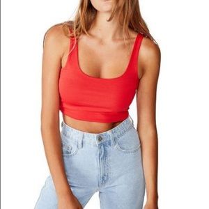 Ash Crop Tank in Goji Berry